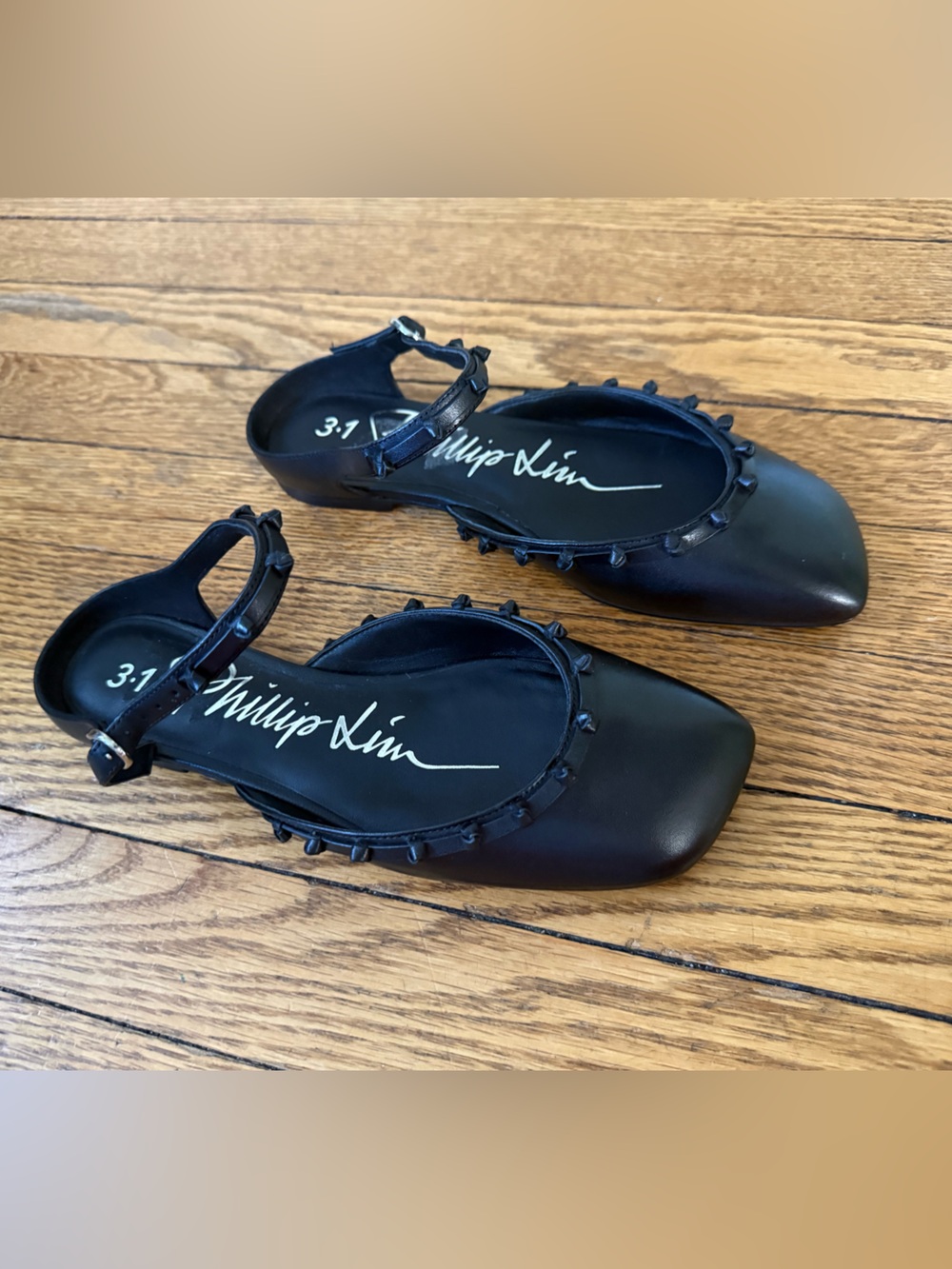 3.1 Phillip Lim Mary Jane Leather Flats - Size 36 - NWOB